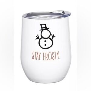 white insulated stay frosty 12oz tumbler - cambridge!